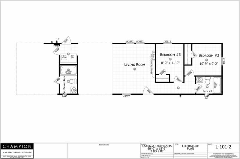 CS1660A Optional Floorplan