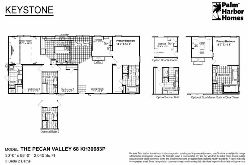 KH30683P The Pecan Valley 68 floorplan