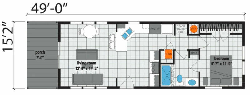 Contemporary Cabin A700 - floorplan options