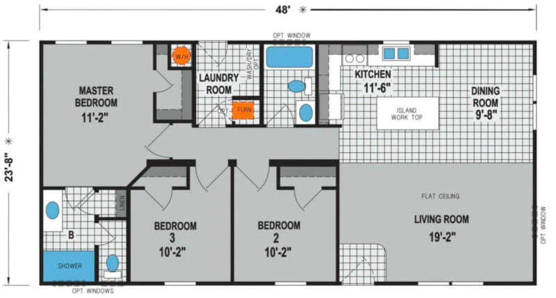 Prairie Dune 8432P - floorplan