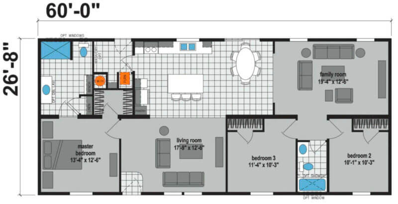 Prairie Dune 8808 - floorplan
