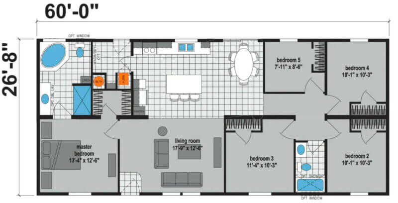 Prairie Dune 8808 - floorplan option set 2