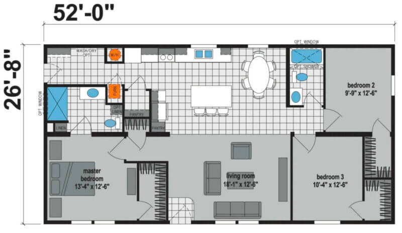 Prairie Dune 8855 - floorplan