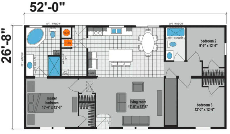 Prairie Dune 8855 - floorplan options