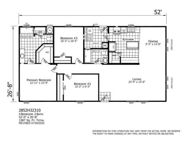 AF2852D L-101 Floorplan