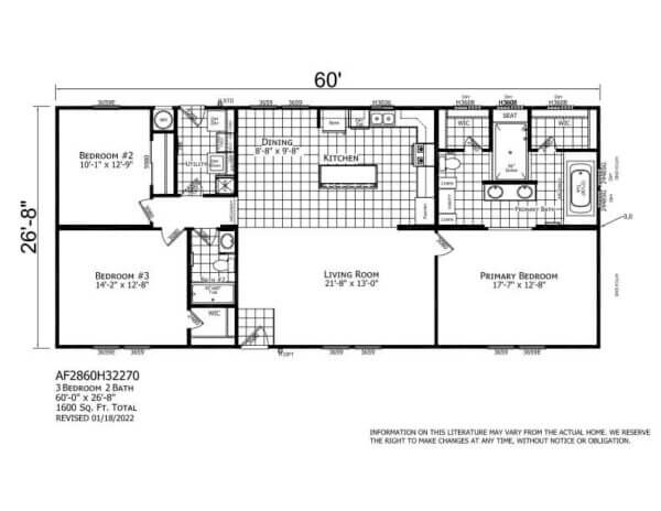 AF2860E Floorplan