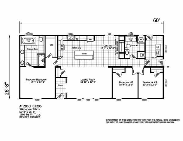 AF2860CD Floorplan