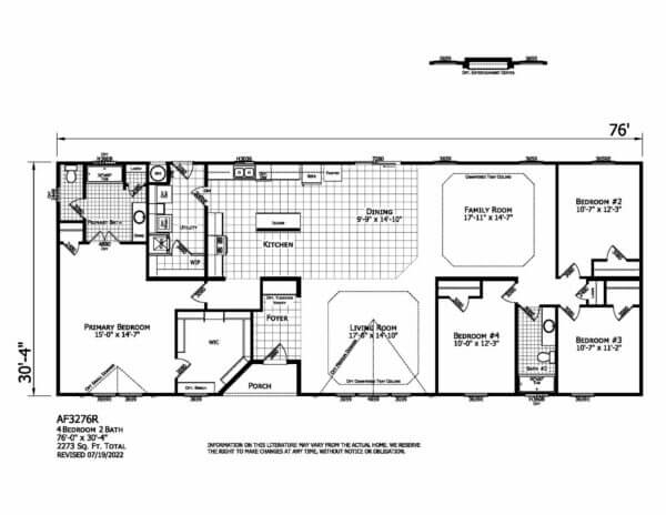 American Freedom AF3276R Floorplan