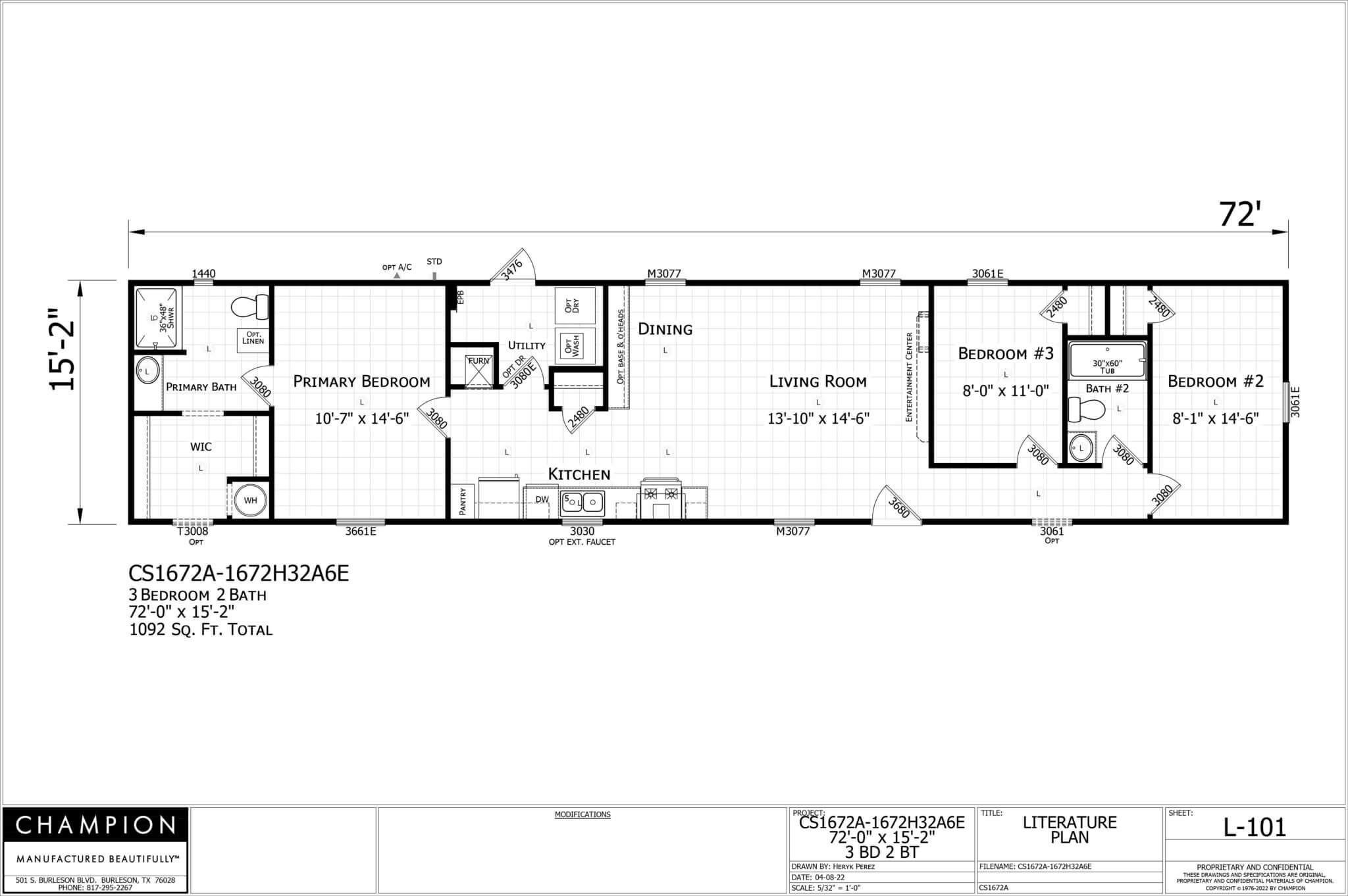 CS1672A Floorplan