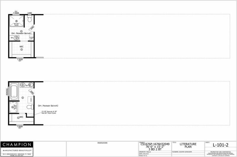 CS1676P Optional Floorplan