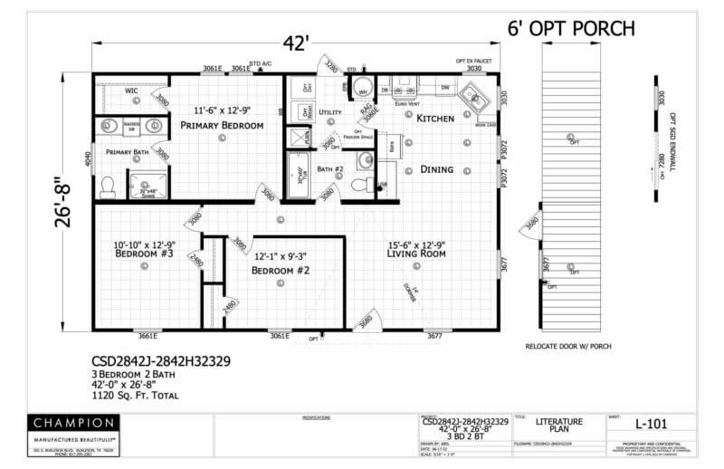 CSD2842J Floorplan