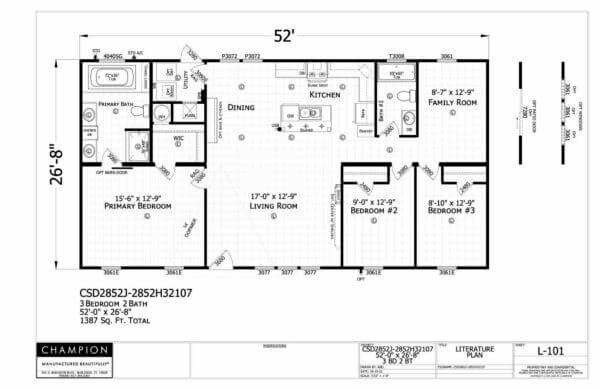 CSD2852J Floorplan