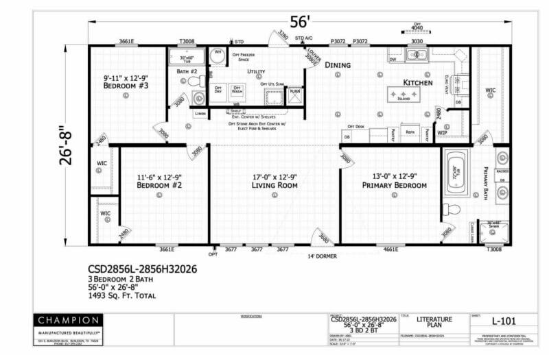 CSD2856L Floorplan