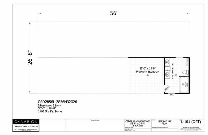 CSD2856L Optional Floorplan