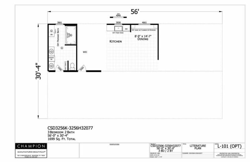 CSD3256K Optional Floorplan