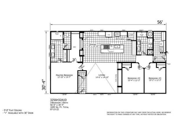 Odyssey XL 3256 157 Floorplan