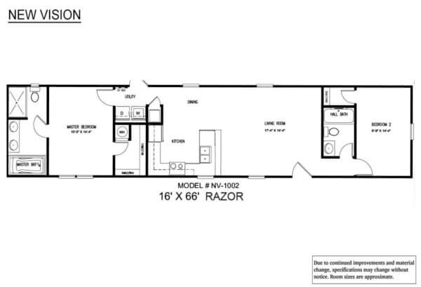 New Vision Razor Floorplan
