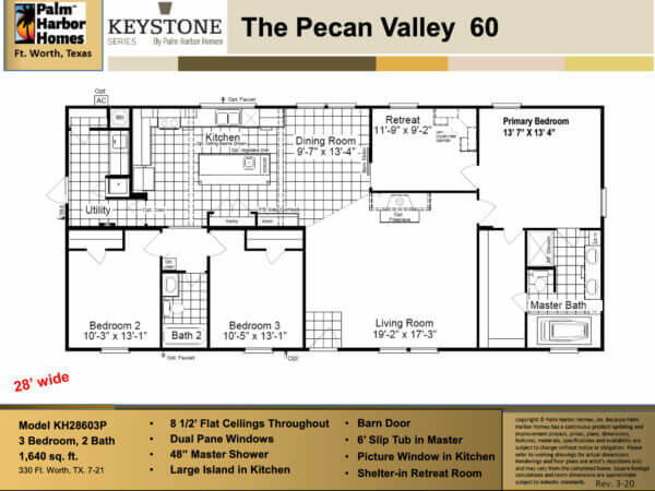 KH28603P Pecan Valley 60