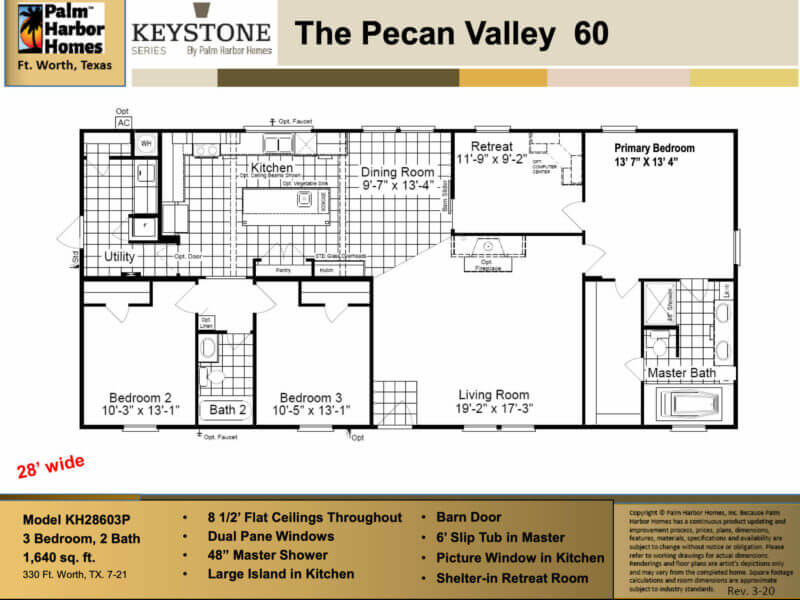 KH28603P Pecan Valley 60