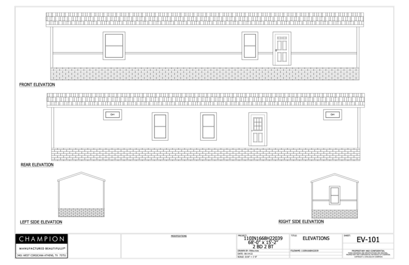 Innovation 1668H Exterior Sketch