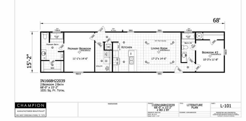 Innovation 1668H Floorplan
