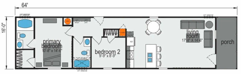 Galaxy 0861 - floorplan option set 2