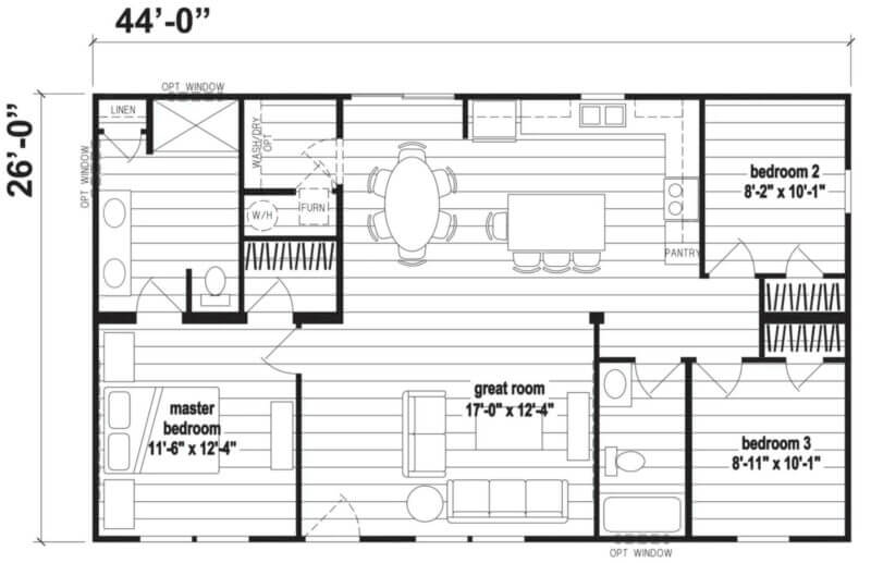 Galaxy 2352 - floorplan options