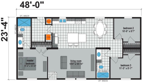 Prairie Dune 8429 - floorplan