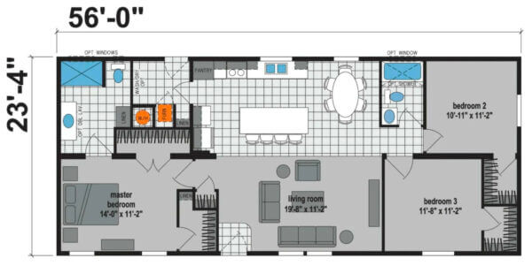 Prairie Dune 8452 - floorplan