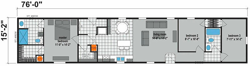 Prairie Dune 8786 - floorplan