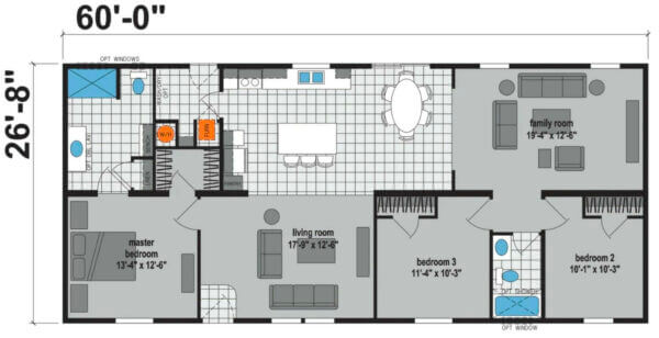 Prairie Dune 8808 - floorplan