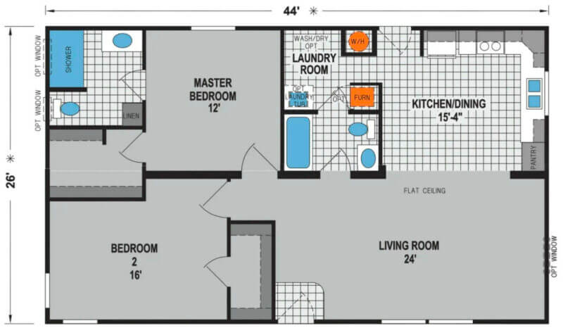 Prairie Dune 8810 - floorplan option set 2