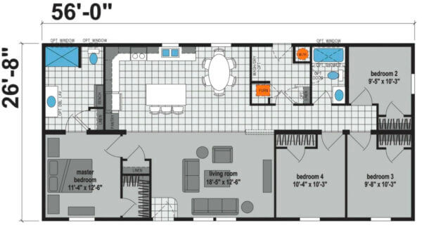 Prairie Dune 8831 - floorplan