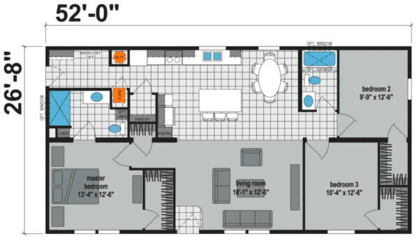 Prairie Dune 8855 - floorplan