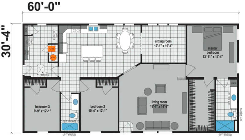 Prairie Dune 8945 - floorplan