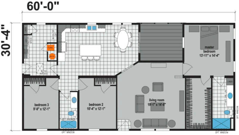 Prairie Dune 8945 - floorplan option set 3
